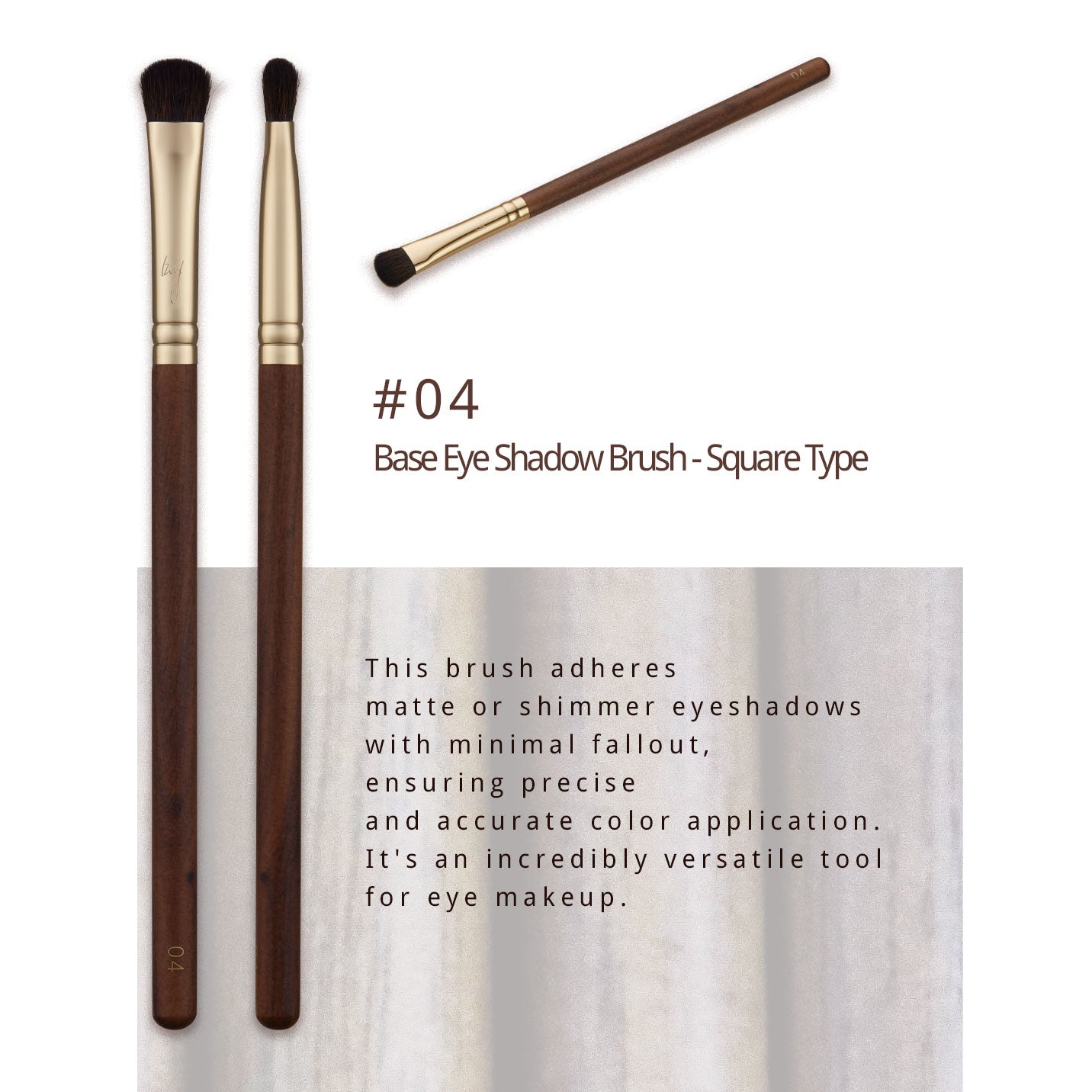 BY MAENG #04 Base Eyeshadow Brush - Square type