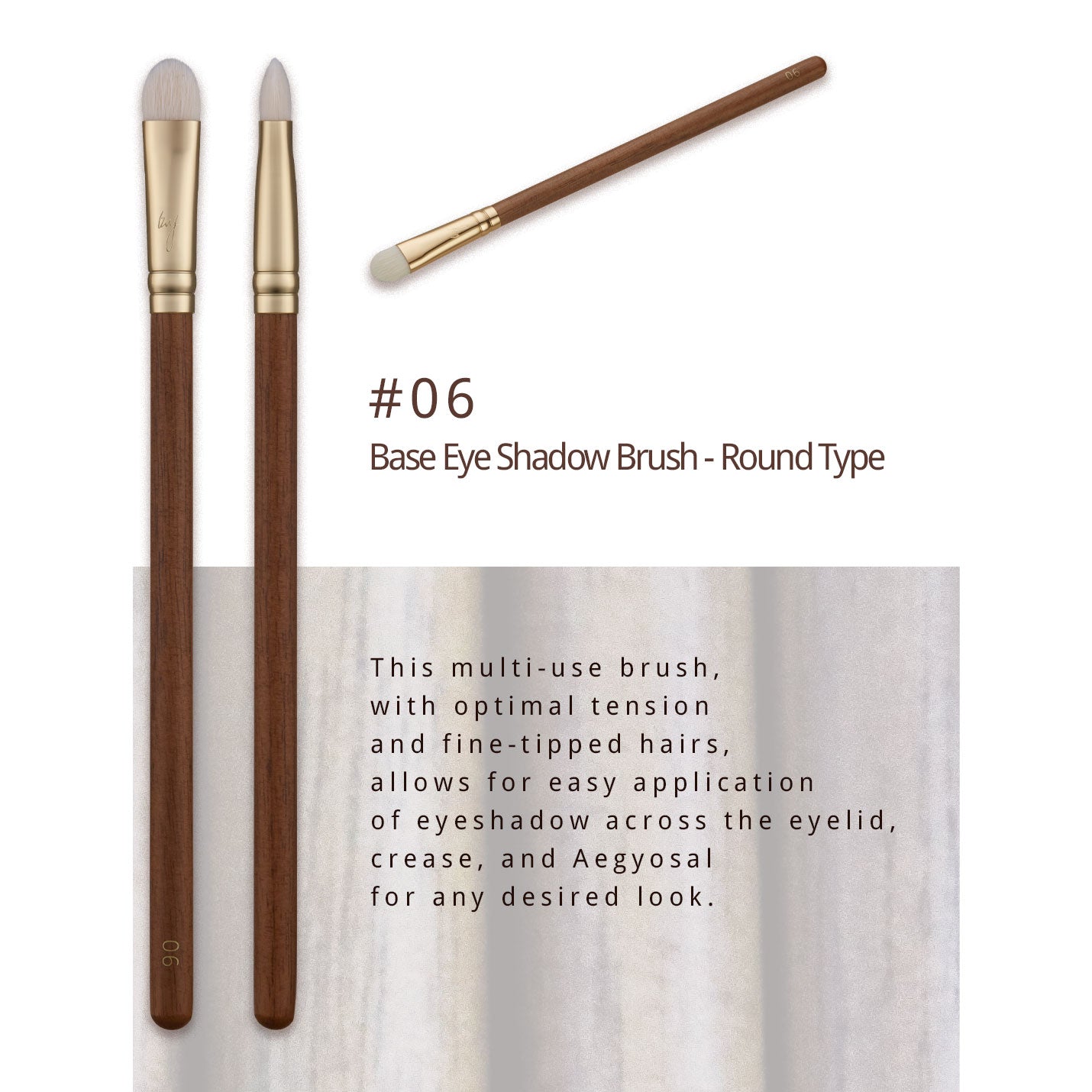 BY MAENG #06 Base Eyeshadow Brush - Round type