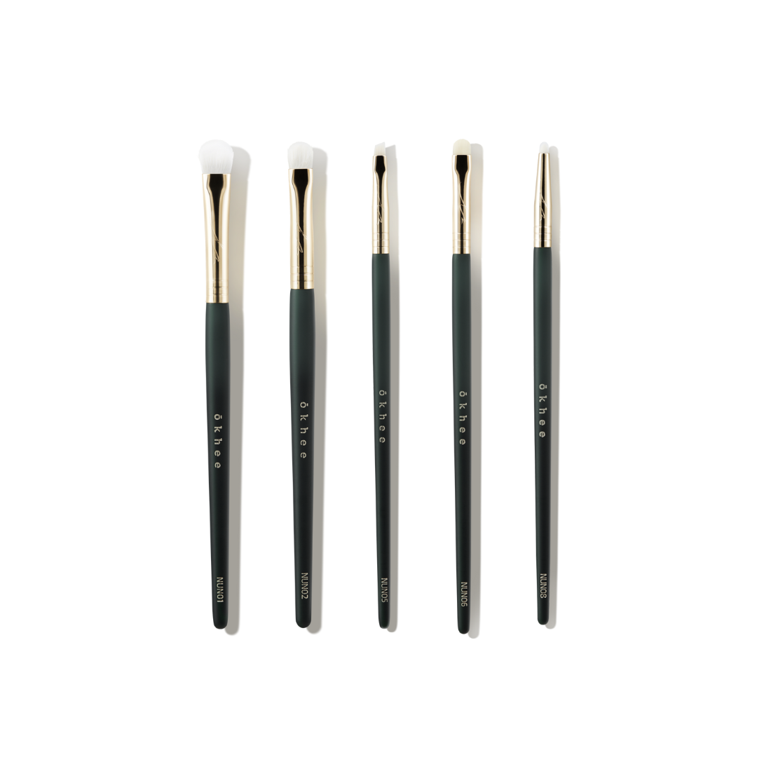 okhee Eye Brush Set for Small & Hooded Eyes
