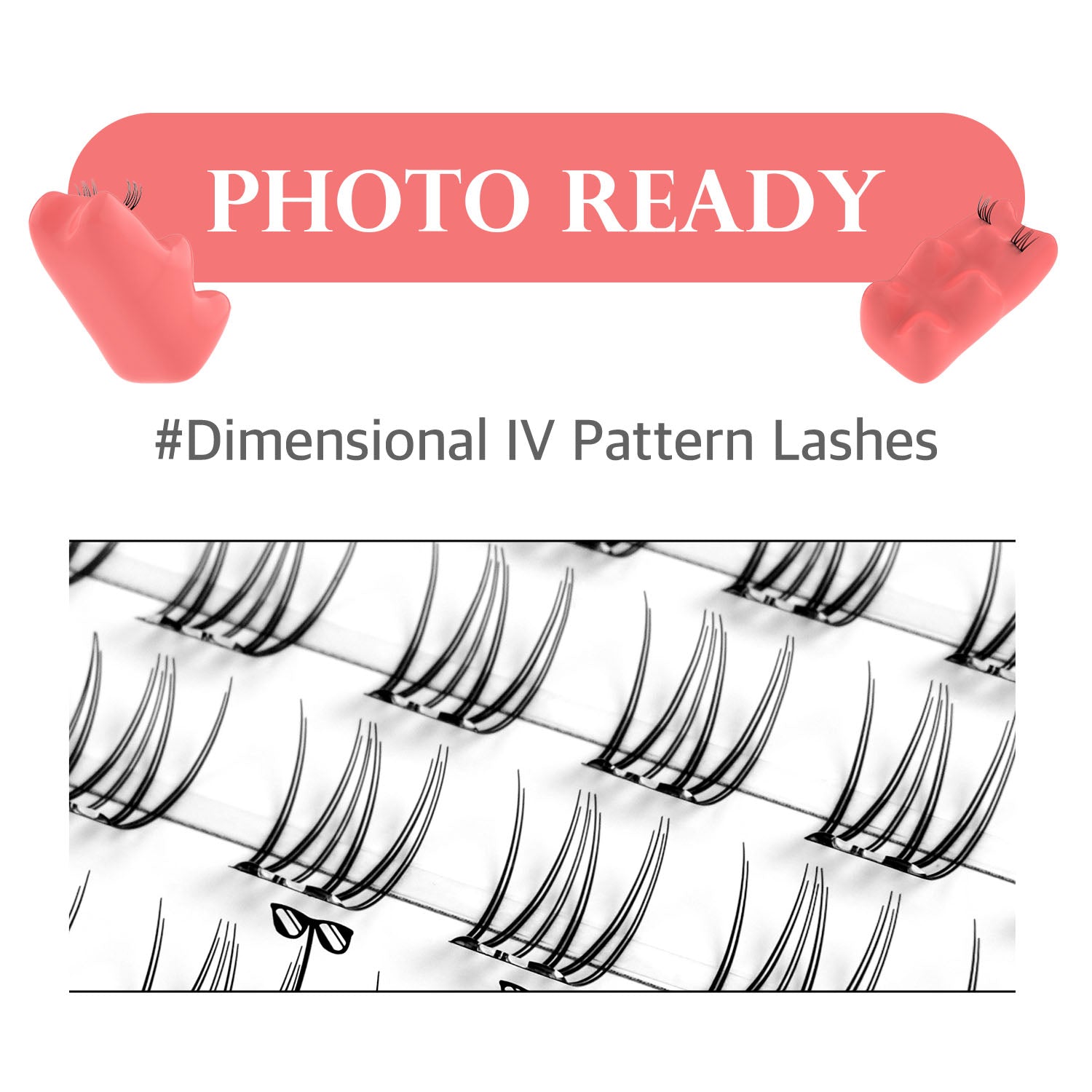 SOO ADOR Edge Lashes - Photo Ready (Lash Tweezer included)