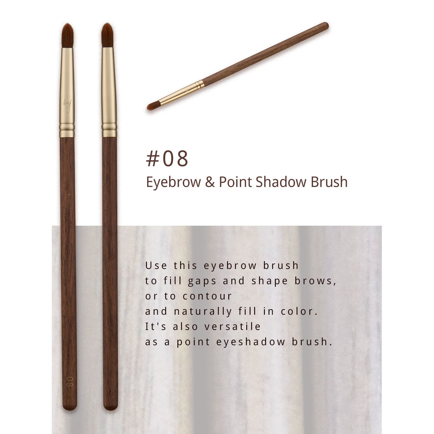 BY MAENG #08 Eye Brow & Point Shadow  Brush