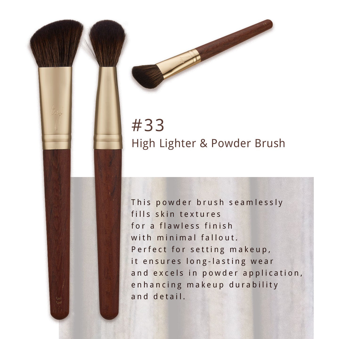 BY MAENG #33 Highlighter & Powder Brush