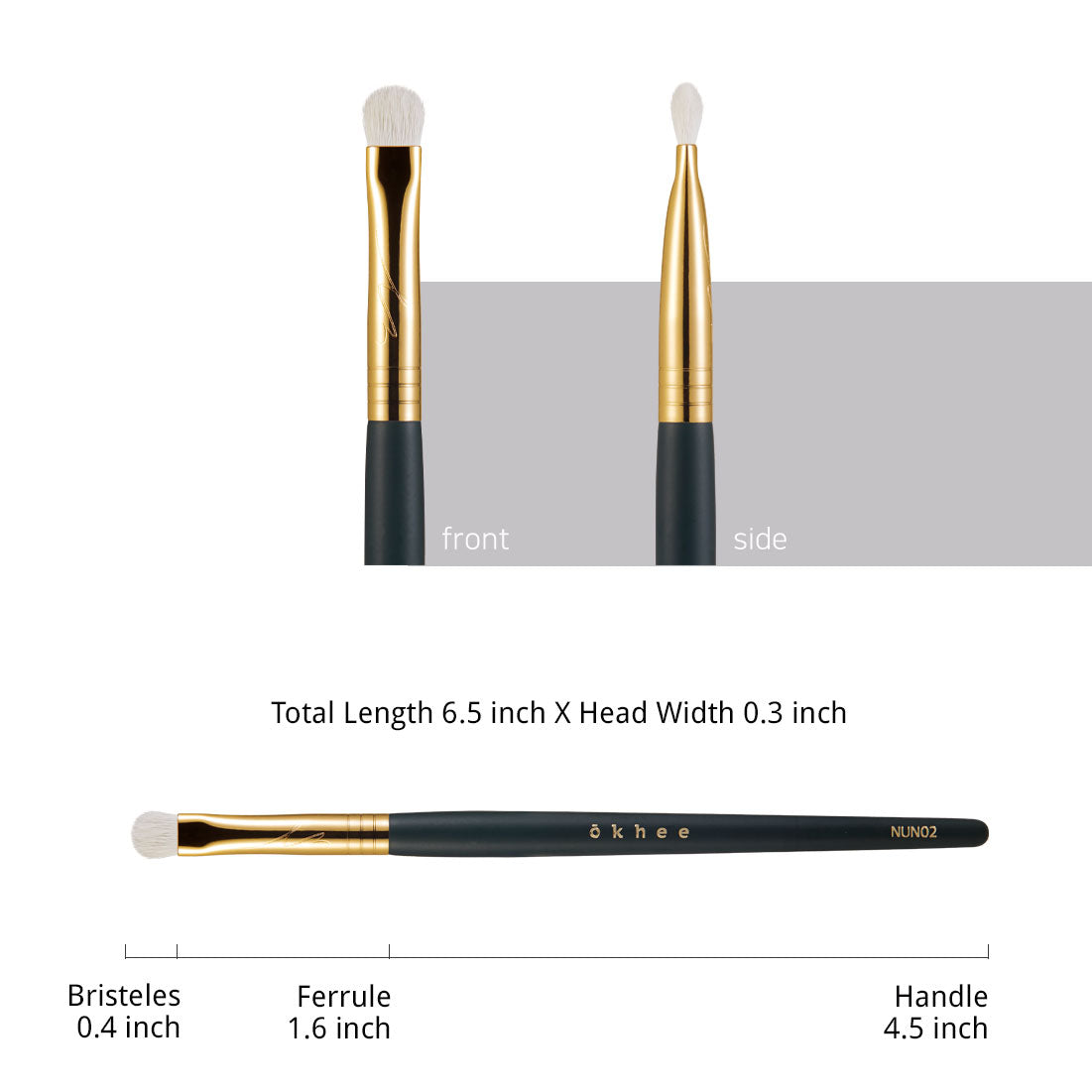 okhee Point Eyeshadow Brush (NUN02)